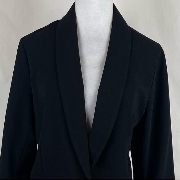 LC Lauren Conrad Black Neutral Minimalist Academia Blazer NWOT Size M - Picture 3 of 12